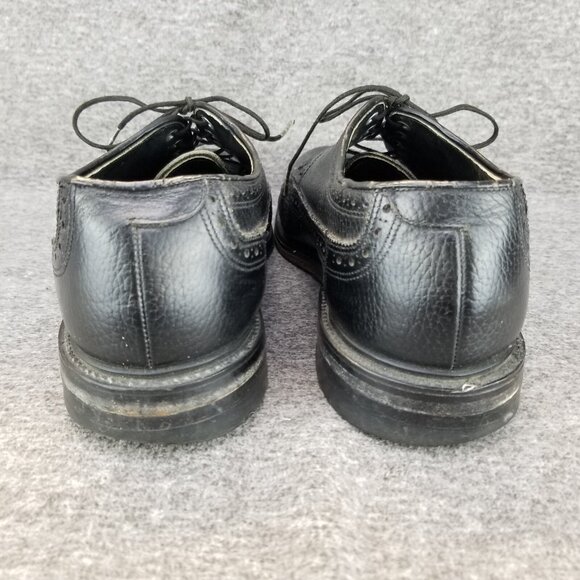 ✅VTG Regal Black Leather Dress Oxfords Longwing Brogue Men\'s Shoes 8 Wide main image 10